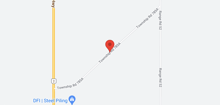 map of 7855050 TWP RD 785A Road